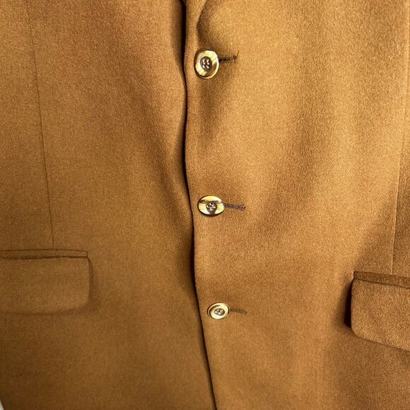 100% Cashmere Brown Vintage Bachrach Mens size L jacket - Picture 5 of 7